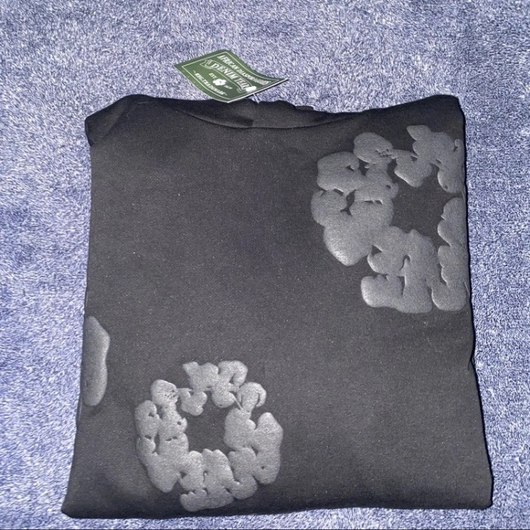 Denim Tears - “Black” Monochrome hoodie size(m) %100 Authentic - Picture 1 of 10